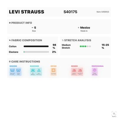 Levis 559 Jeans Mens 50x30 Blue Medium Wash Relaxed Straight Denim Zip Fly - Thumbnail 14