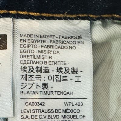 Vintage Levis 501 Jeans Mens 29x30 Blue Dark Wash Straight Denim Button Fly 90s - Thumbnail 7