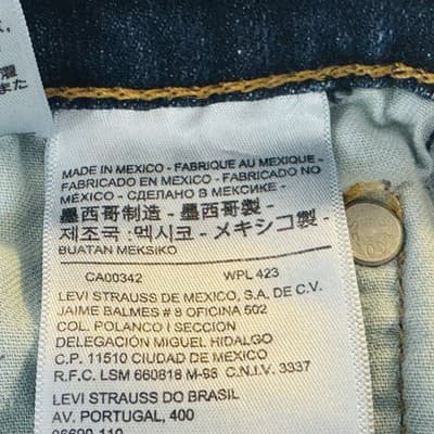 Levis 513 Jeans Mens 29x32 Blue Medium Wash Slim Straight Stretch Denim - Thumbnail 7