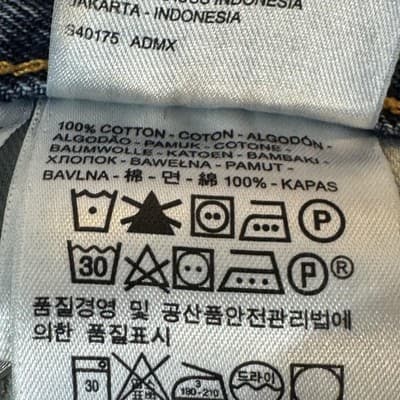 Levis 517 Jeans Mens 42x32 Blue Denim Straight Leg Western Frayed Hem Classic - Thumbnail 5