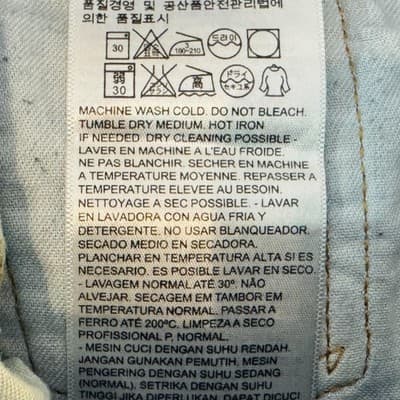 Vintage Levis 505 Jeans Mens 29x32 Blue Light Wash Straight Denim Mid Rise - Thumbnail 6