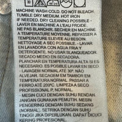 Levis 517 Jeans Mens 42x32 Blue Denim Straight Leg Western Frayed Hem Classic - Thumbnail 6