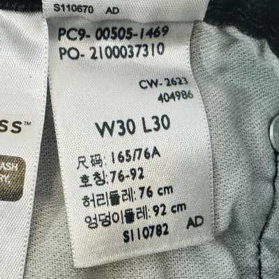 Levis Jeans Mens 30x30 Black Charcoal Wash Slim Tapered Stretch Denim Mid Rise - Thumbnail 7