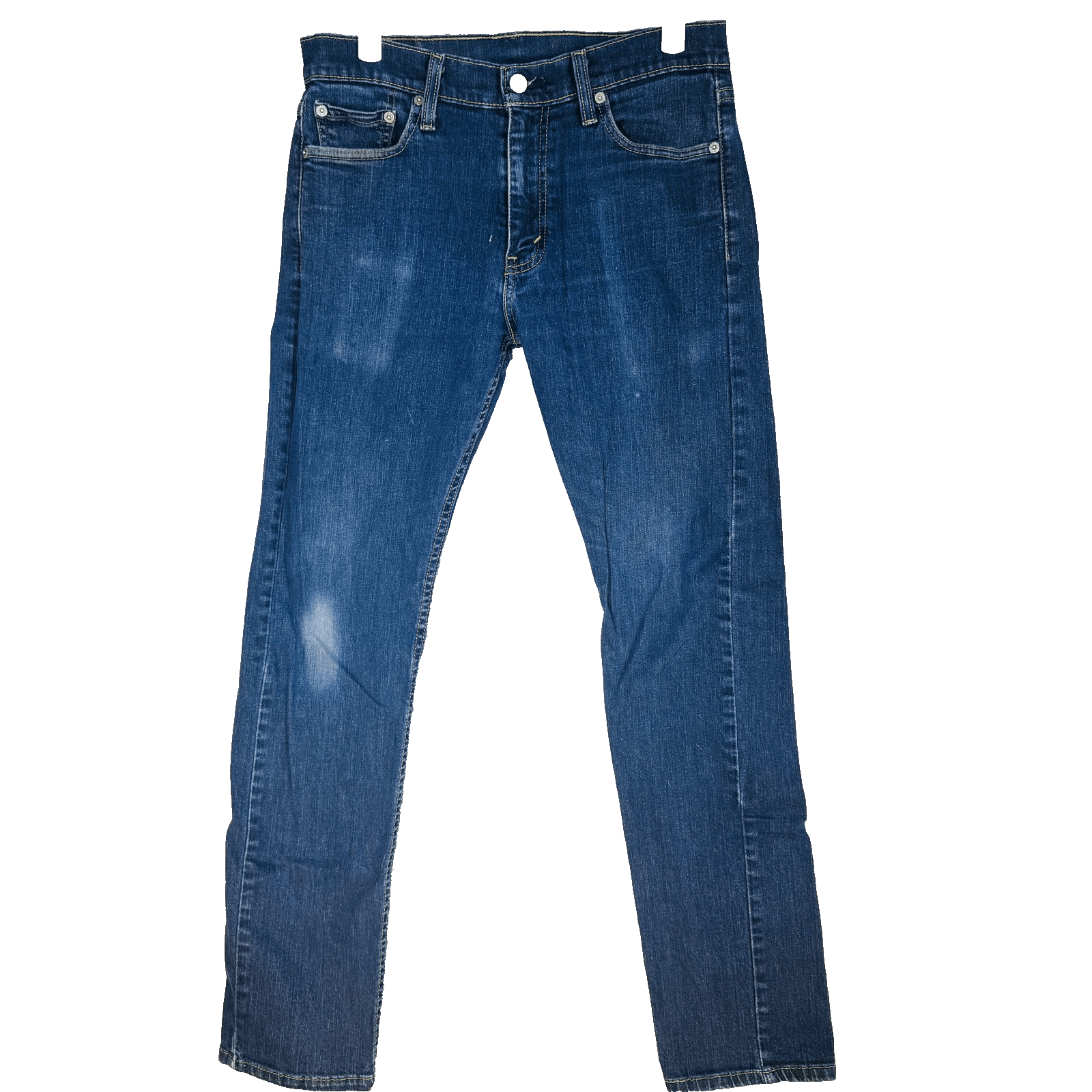 Levis 513 Jeans Mens 29x32 Blue Medium Wash Slim Straight Stretch Denim - Image 1