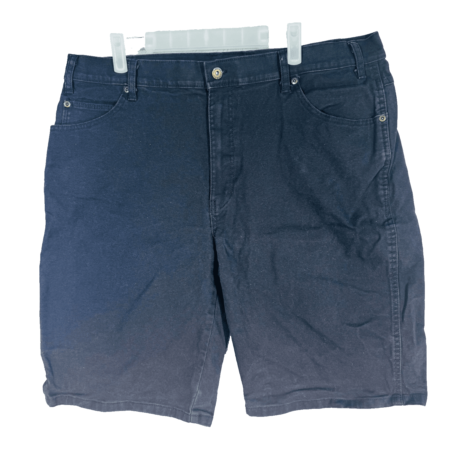 Dickies Shorts Mens 38 Black Cargo Denim Stretch Relaxed Fit 12 Inseam Pockets - Thumbnail 5