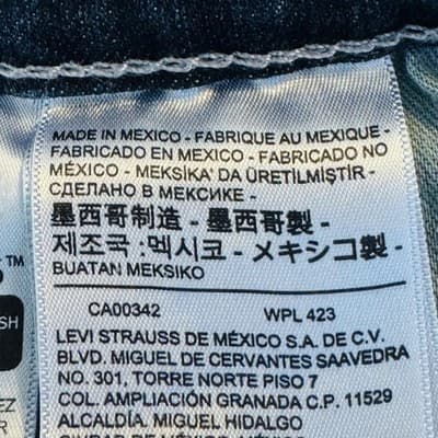 Levis 559 Jeans Mens 50x30 Blue Medium Wash Relaxed Straight Denim Zip Fly - Thumbnail 8