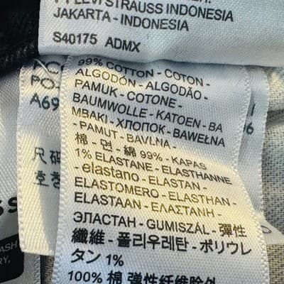 Levis 512 Jeans Mens 28x28 Black Dark Wash Slim Tapered Denim Stretch Fit - Thumbnail 5