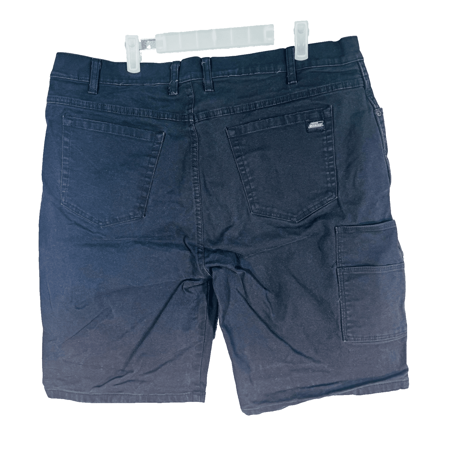 Dickies Shorts Mens 38 Black Cargo Denim Stretch Relaxed Fit 12 Inseam Pockets - Thumbnail 6