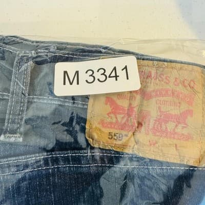 Levis 559 Jeans Mens 50x30 Blue Medium Wash Relaxed Straight Denim Zip Fly - Thumbnail 15