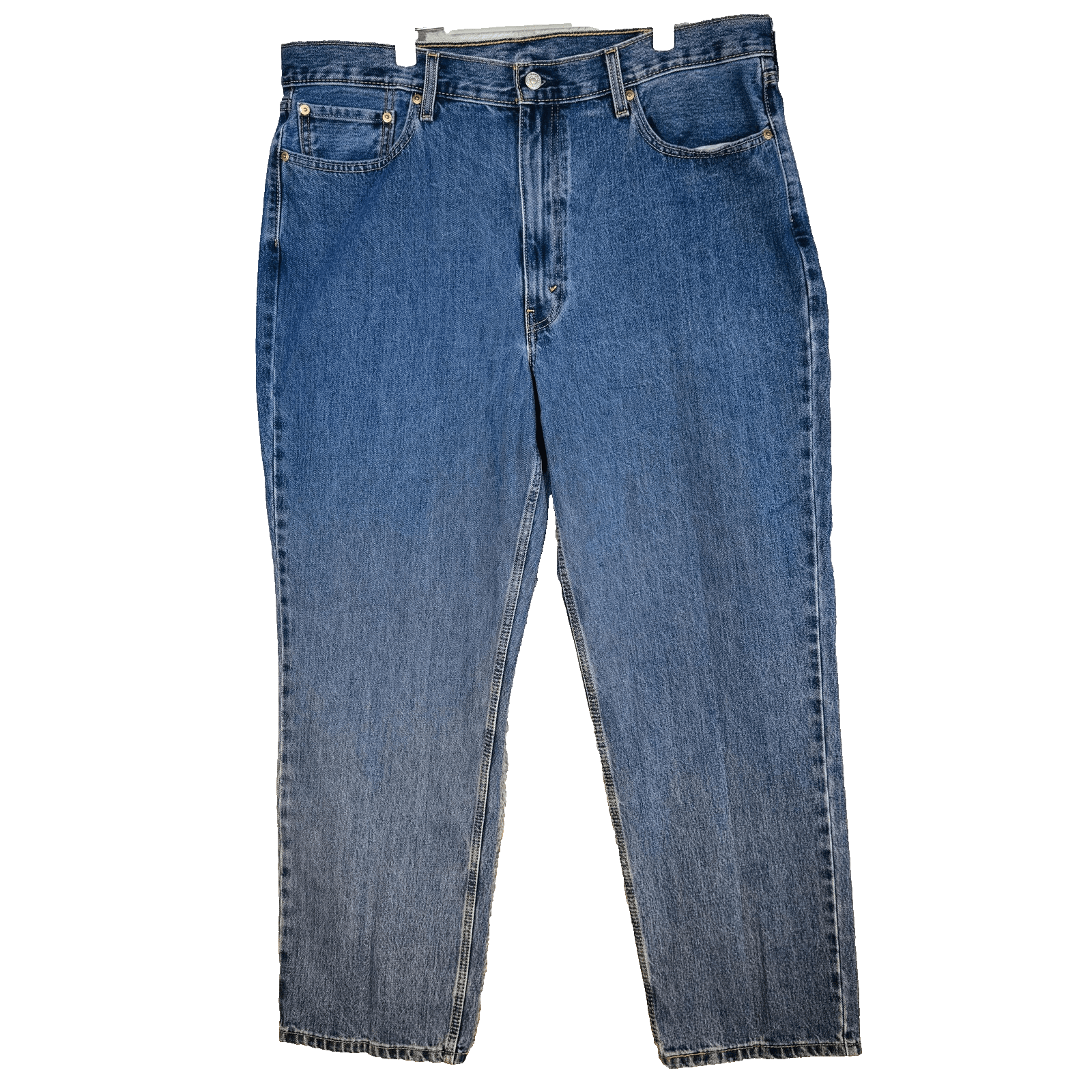 Levis 550 Jeans Mens 40x34 Blue Medium Wash Relaxed Tapered Denim Zip Fly - Thumbnail 5