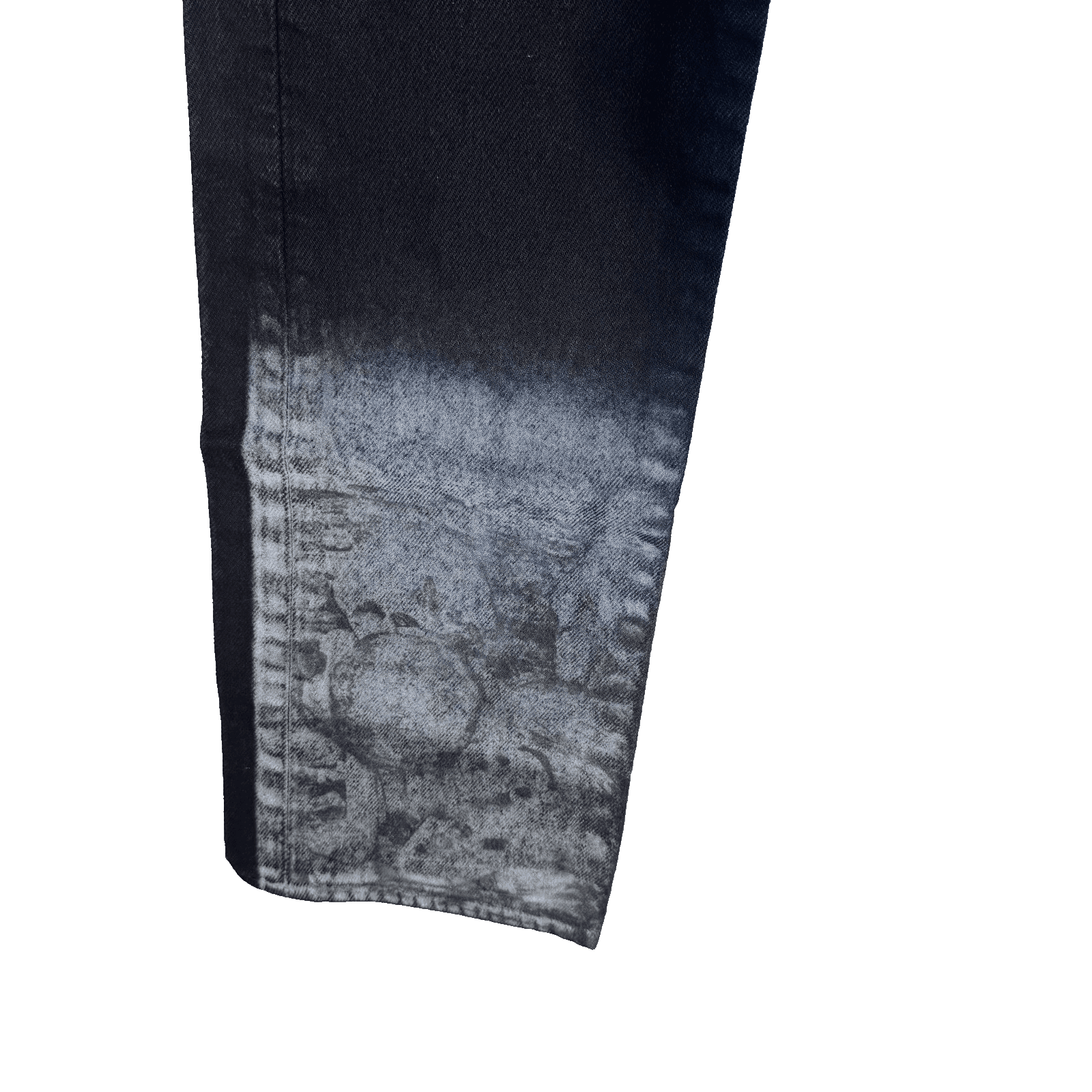 Vintage Levis 501 Jeans Mens 28x32 Black Acid Wash Straight Denim Button Fly - Thumbnail 3