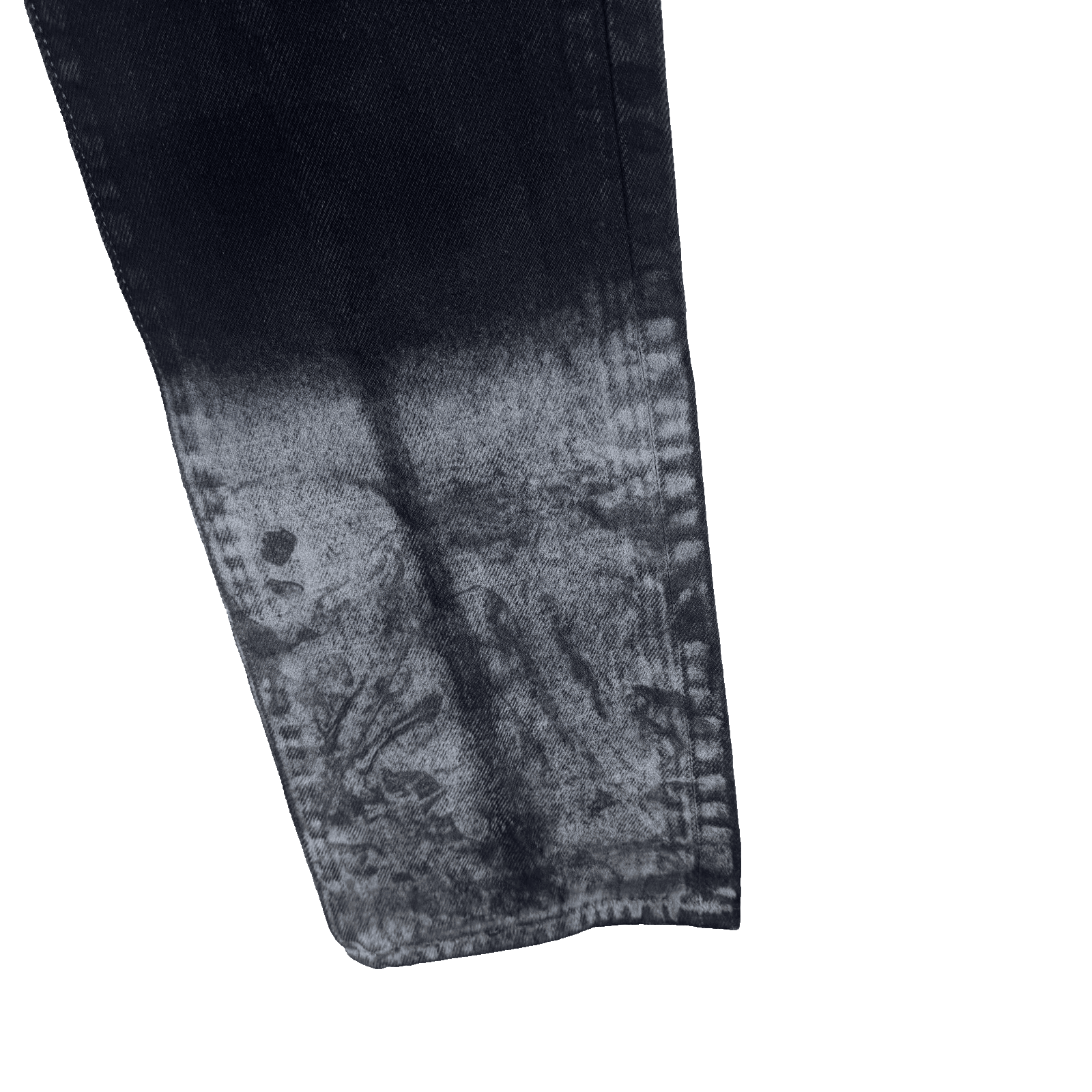 Vintage Levis 501 Jeans Mens 28x32 Black Acid Wash Straight Denim Button Fly - Thumbnail 2