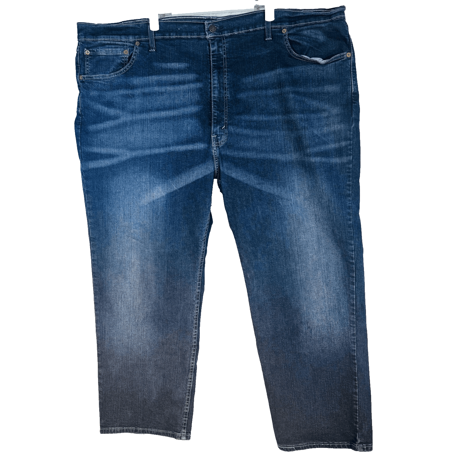 Levis 559 Jeans Mens 50x30 Blue Medium Wash Relaxed Straight Denim Zip Fly - Thumbnail 5