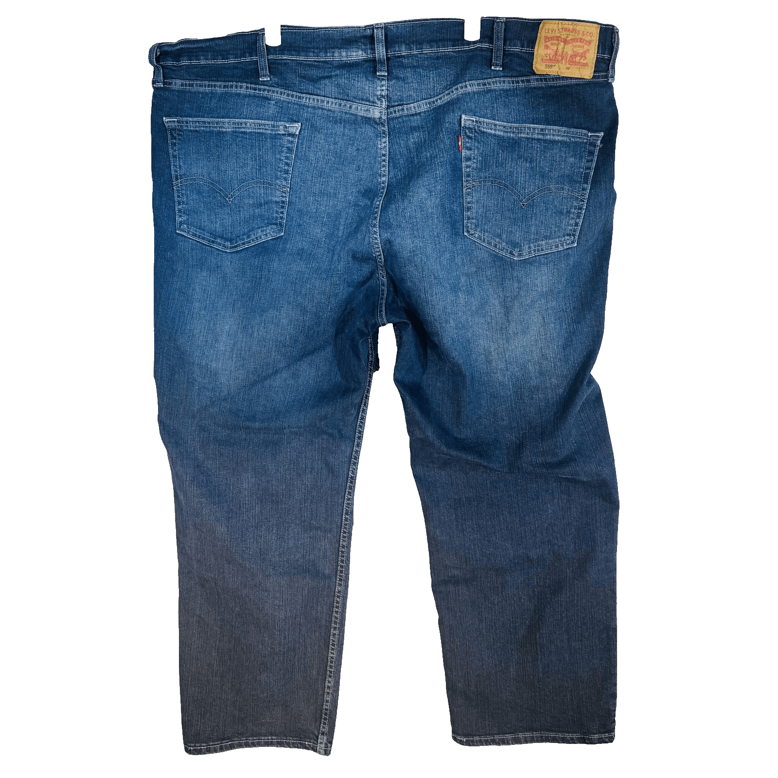 Levis 559 Jeans Mens 50x30 Blue Medium Wash Relaxed Straight Denim Zip Fly - Thumbnail 6