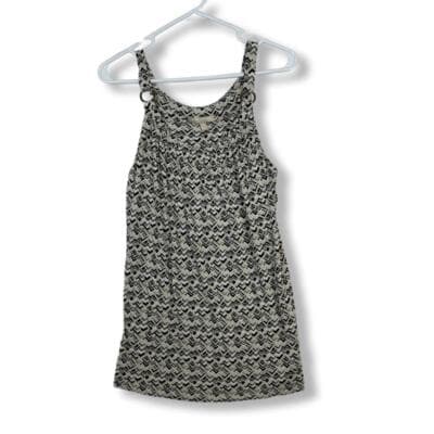 Banana Republic Women's Tan Sleeveless Mini Dress (Geometric) Size M – Exc W 211 - Image 1