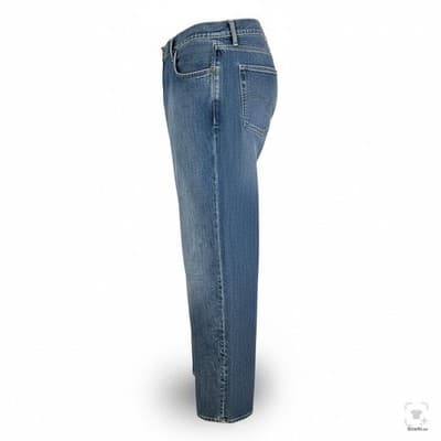 Polo Ralph Lauren Jeans Mens 48x30 Blue Medium Wash Straight Denim Zip Fly - Thumbnail 3