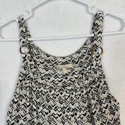 Banana Republic Women's Tan Sleeveless Mini Dress (Geometric) Size M – Exc W 211 - Thumbnail 4