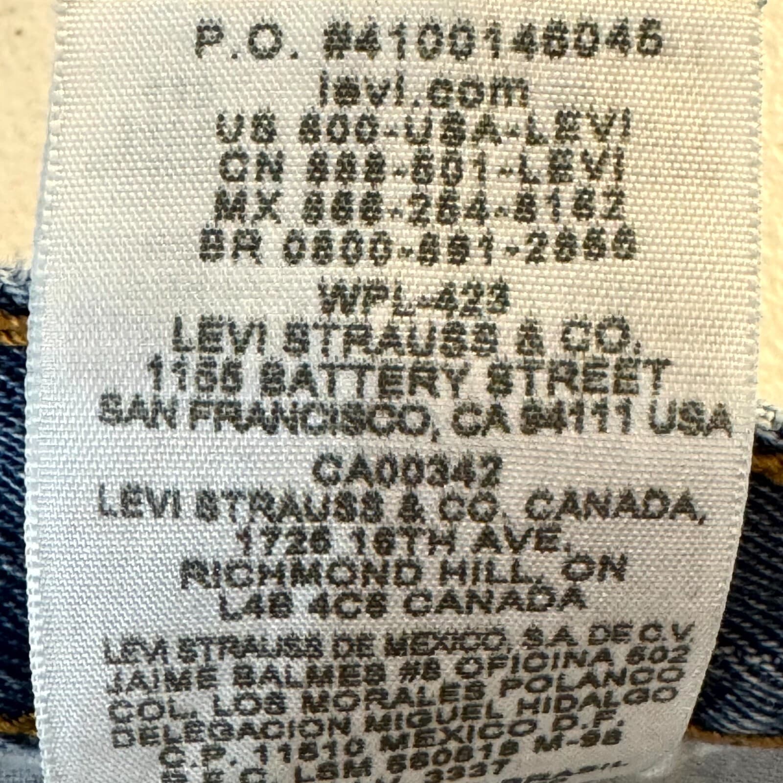 Levi’s 505 Men’s Jeans 32x32 Blue Denim Regular Fit Straight Leg - Thumbnail 5