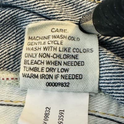 Polo Ralph Lauren Jeans Mens 48x30 Blue Medium Wash Straight Denim Zip Fly - Thumbnail 9