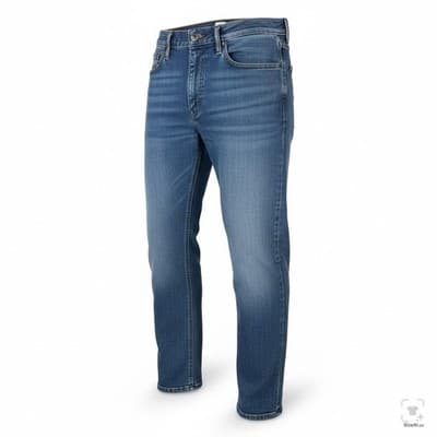 Levis 541 Jeans Mens 34x29 Blue Medium Wash Tapered Athletic Denim Zip Fly - Thumbnail 2