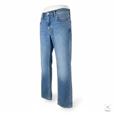 Levis 511 Jeans Mens 32x30 Blue Light Wash Slim Tapered Stretch Denim Zip Fly - Thumbnail 2