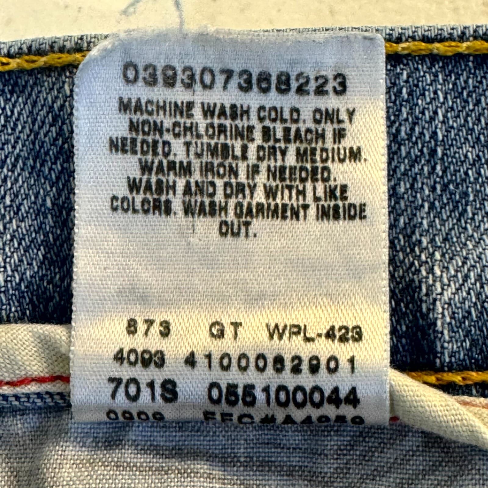 Levi's 510 Men's Jeans 32 X 30 Blue Denim Stretch Mid-Rise Super Skinny Leg - Thumbnail 6