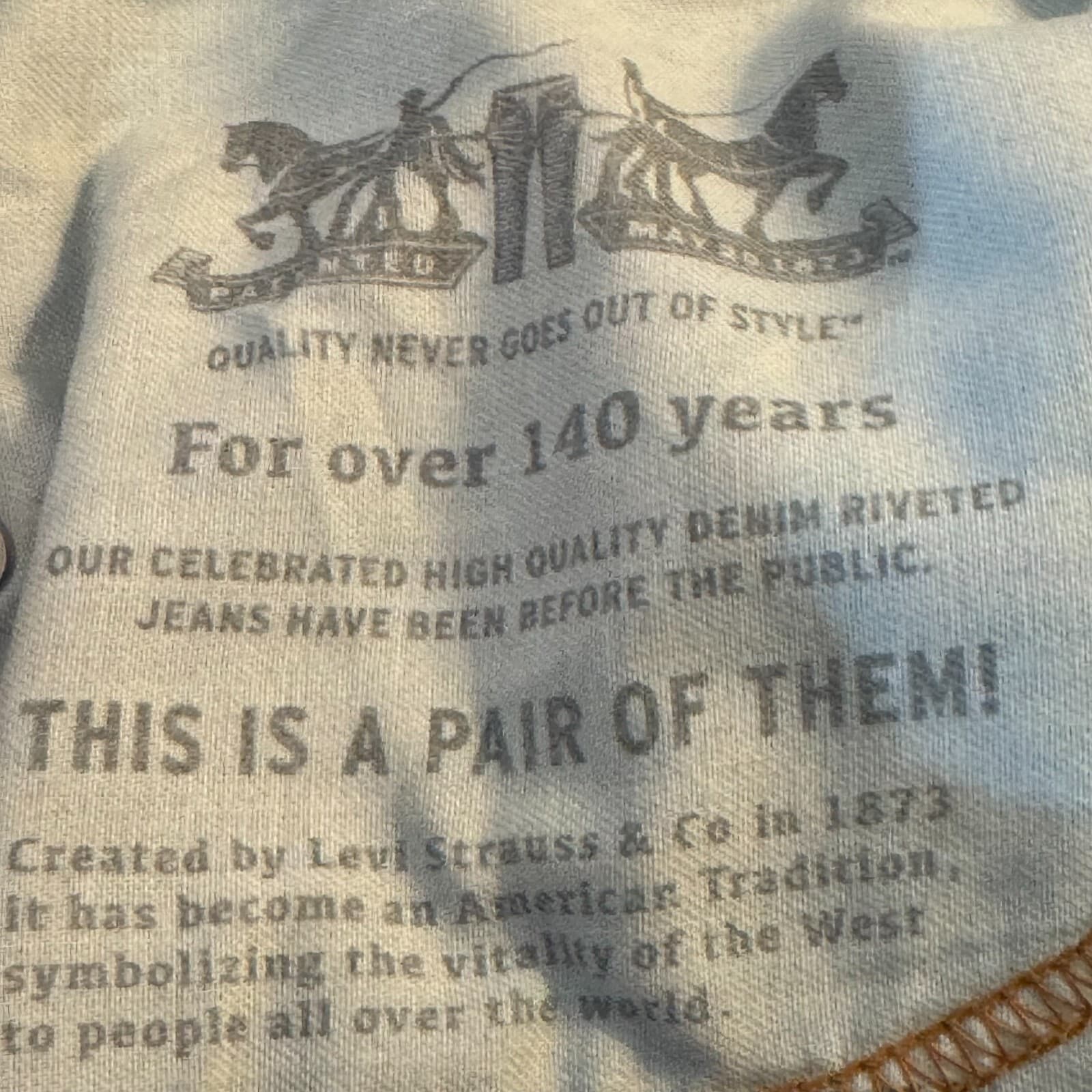 Levi’s 505 Men’s Jeans 36 x 30 Blue Denim Stretch Mid-Rise Straight Leg - Thumbnail 11