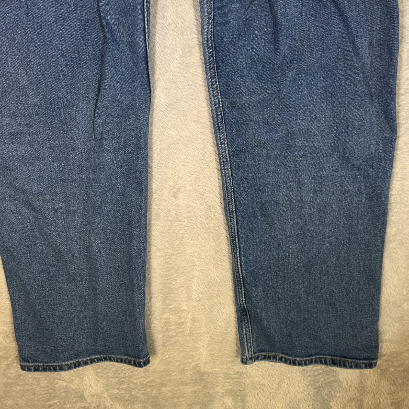 Levi's 505 Men's Jeans 40 X 30 Blue Denim Stretch Mid-Rise Straight Leg - Thumbnail 9