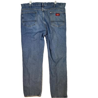 American Eagle Outfitters Men's Jeans 34 x 32 Blue Denim Mid-Rise Straight - Thumbnail 2