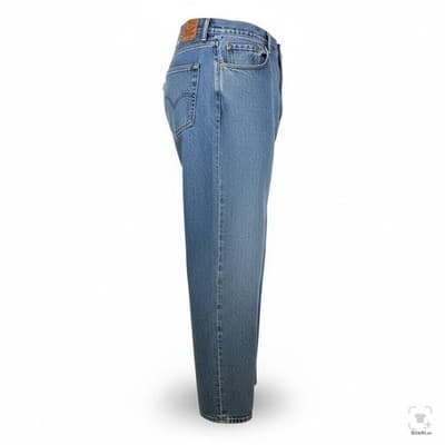 Levis 560 Jeans Mens 56x30 Blue Light Wash Relaxed Tapered Denim Zip Fly - Thumbnail 3