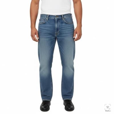 Polo Ralph Lauren Thompson Relaxed Jeans Mens 34x30 Blue Wash Straight Denim - Thumbnail 4