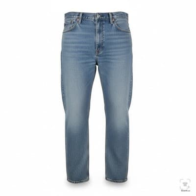 Levis 505 Jeans Mens 40x34 Blue Medium Wash Straight Denim Regular Fit Zip Fly - Image 1