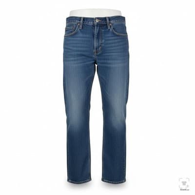 Levis 511 Jeans Mens 32x32 Blue Medium Wash Slim Straight Leg Denim Zip Fly - Image 1