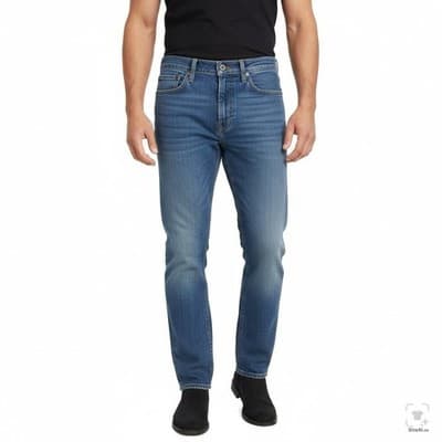 Levis 511 Jeans Mens 32x32 Blue Medium Wash Slim Straight Leg Denim Zip Fly - Thumbnail 4