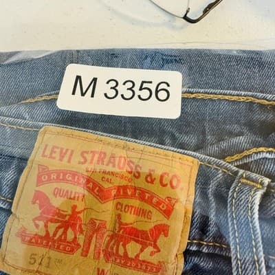 Levis 511 Jeans Mens 32x32 Blue Medium Wash Slim Straight Leg Denim Zip Fly - Thumbnail 11