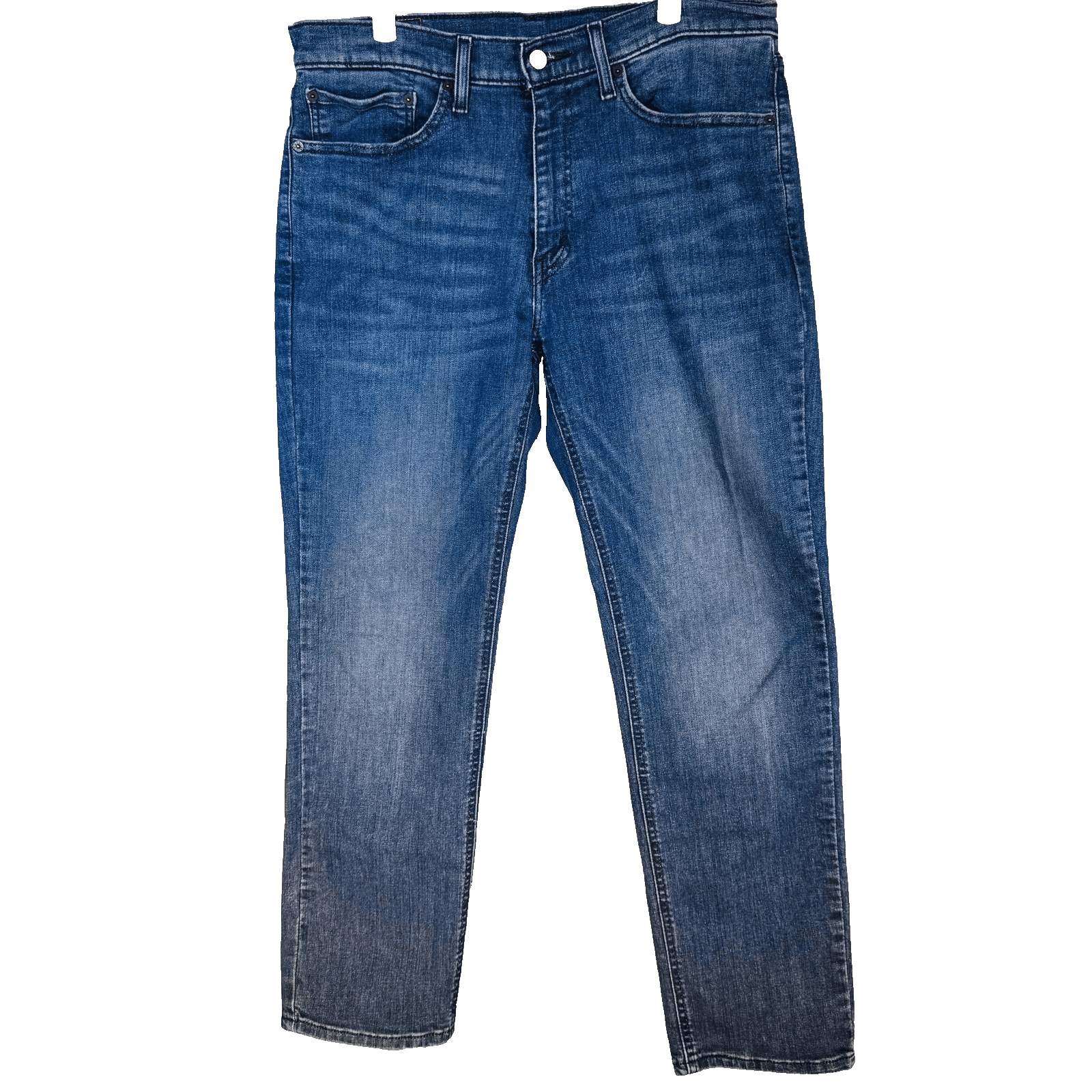 Levis 541 Jeans Mens 34x29 Blue Medium Wash Tapered Athletic Denim Zip Fly - Thumbnail 4