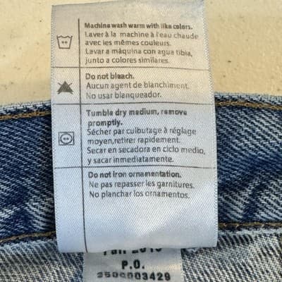 Carhartt Jeans Mens 38x36 Blue Relaxed Fit B460-LVB Straight Leg Denim Pants - Thumbnail 6