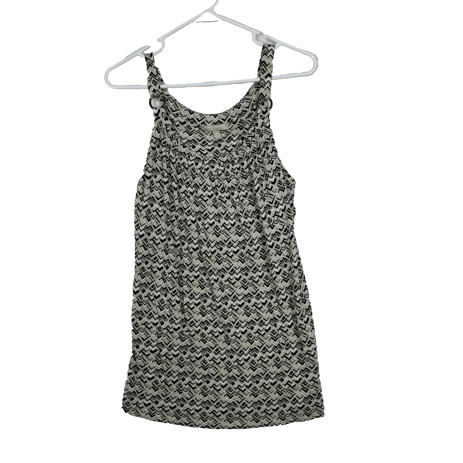 Banana Republic Women's Tan Sleeveless Mini Dress (Geometric) Size M – Exc W 211 - Thumbnail 2