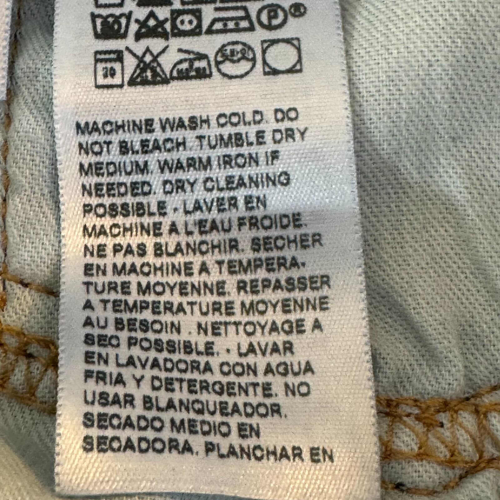 Levi's 505 Men's Jeans 40 X 30 Blue Denim Stretch Mid-Rise Straight Leg - Thumbnail 14