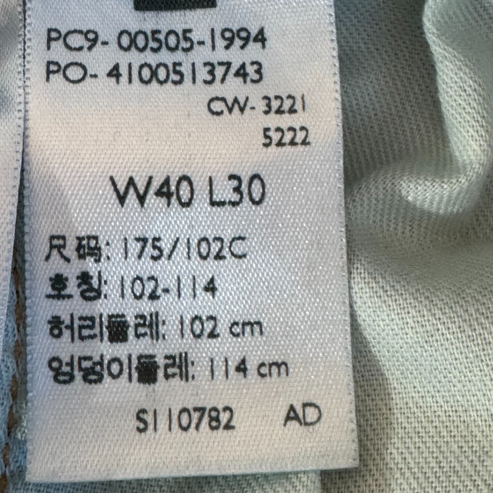 Levi's 505 Men's Jeans 40 X 30 Blue Denim Stretch Mid-Rise Straight Leg - Thumbnail 15