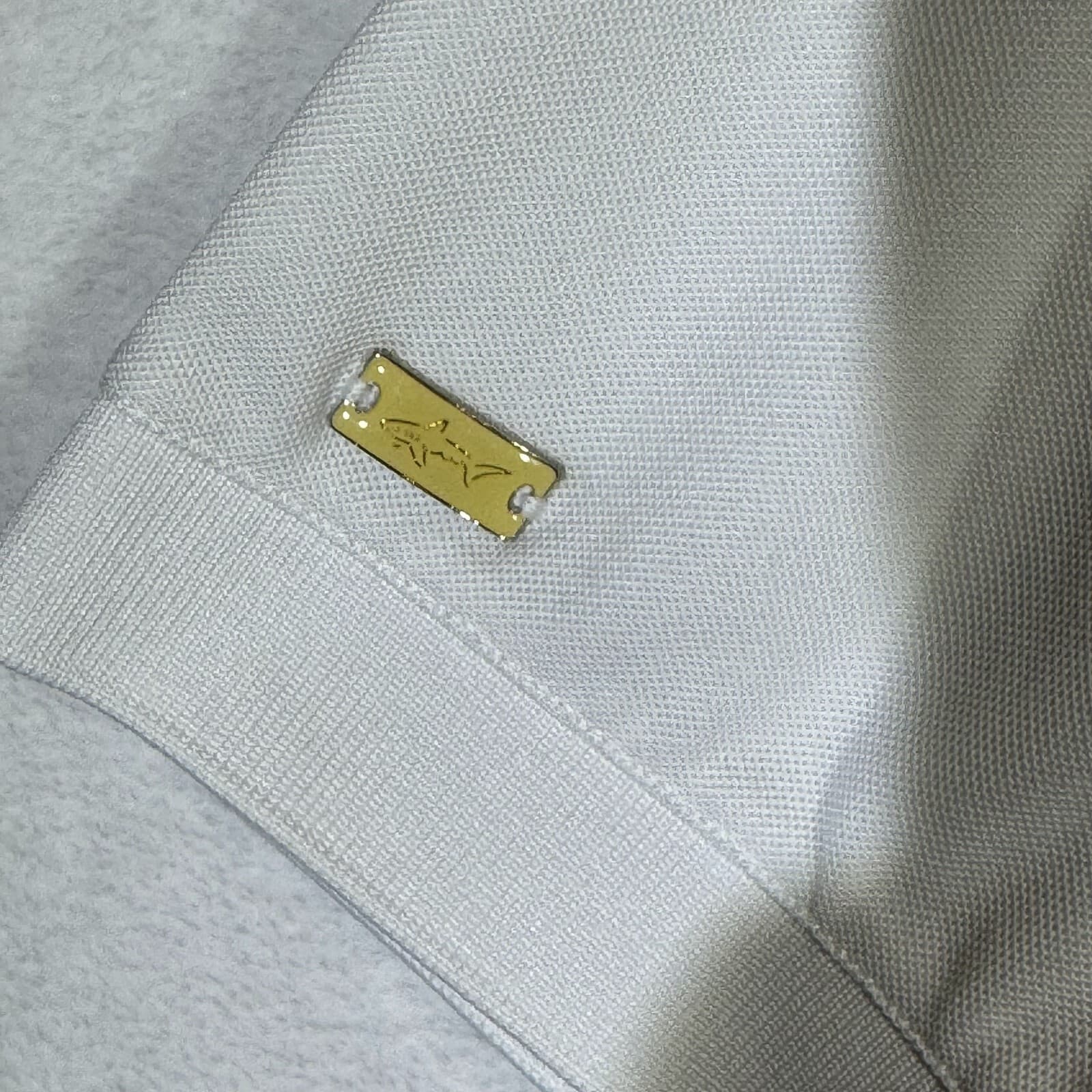 Greg Norman Polo Shirt Men’s M White Play Dry Golf Short Sleeve Geometric Poly - Thumbnail 4