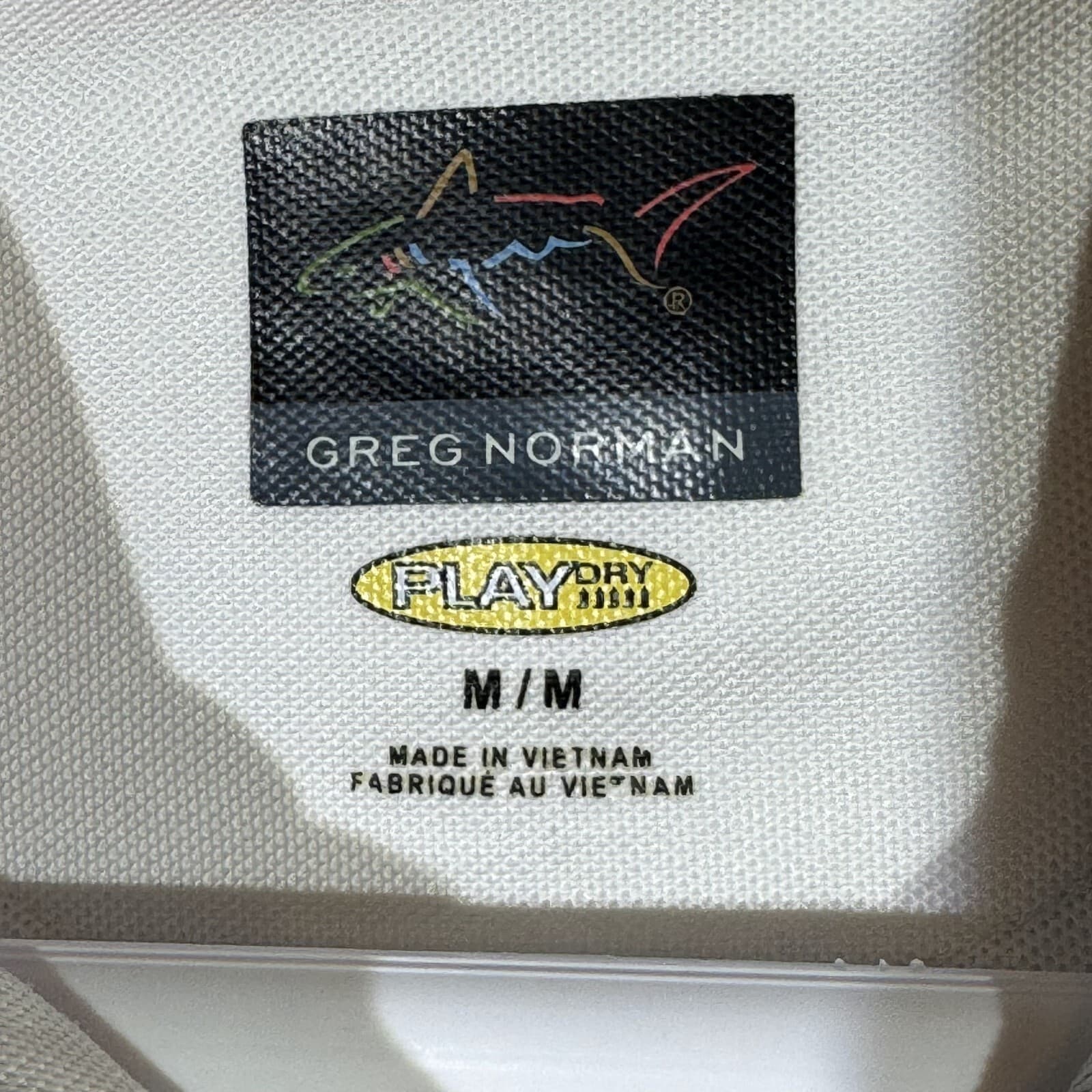 Greg Norman Polo Shirt Men’s M White Play Dry Golf Short Sleeve Geometric Poly - Thumbnail 10