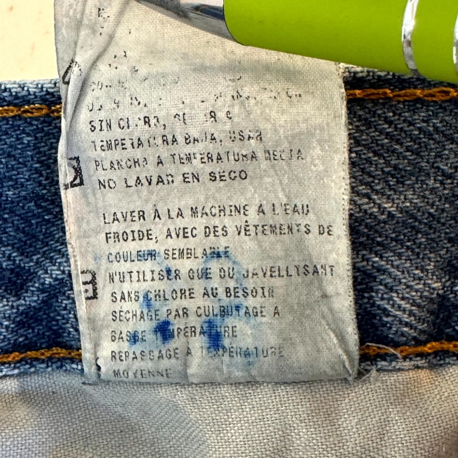 American Eagle Outfitters Men's Jeans 34 x 32 Blue Denim Mid-Rise Straight - Thumbnail 5