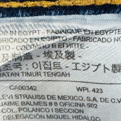 Levis 505 Jeans Mens 36x29 Blue Medium Wash Straight Stretch Denim Zip Fly - Thumbnail 8