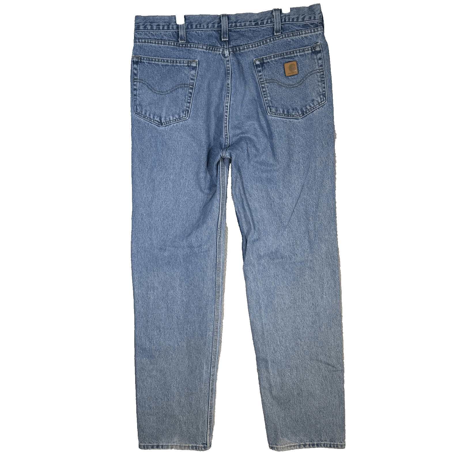 Carhartt Jeans Mens 38x36 Blue Relaxed Fit B460-LVB Straight Leg Denim Pants - Thumbnail 2