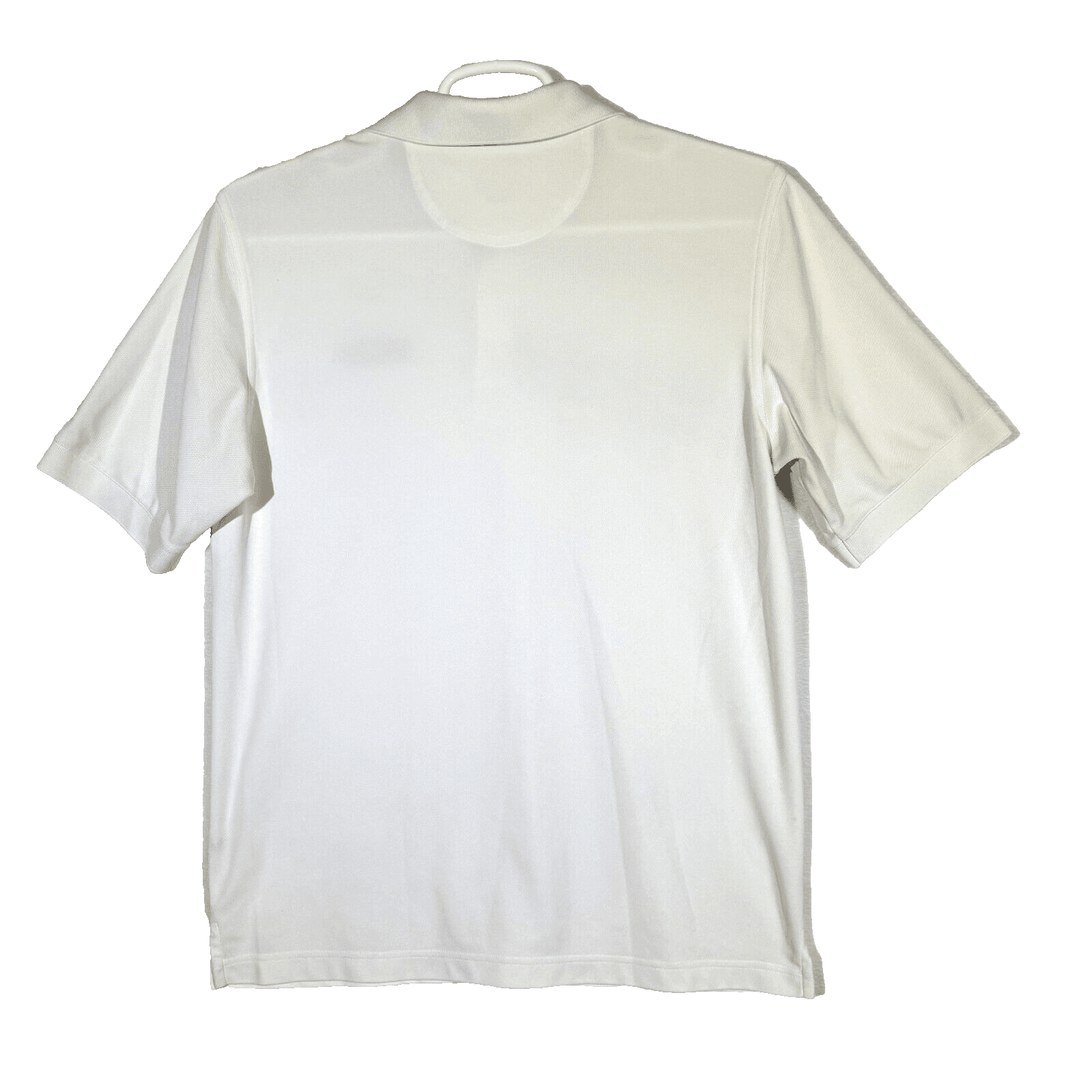 Greg Norman Polo Shirt Men’s M White Play Dry Golf Short Sleeve Geometric Poly - Thumbnail 2