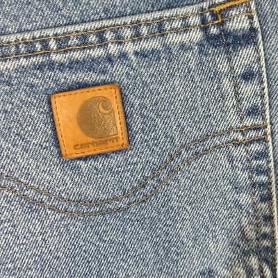 Carhartt Jeans Mens 38x36 Blue Relaxed Fit B460-LVB Straight Leg Denim Pants - Thumbnail 3