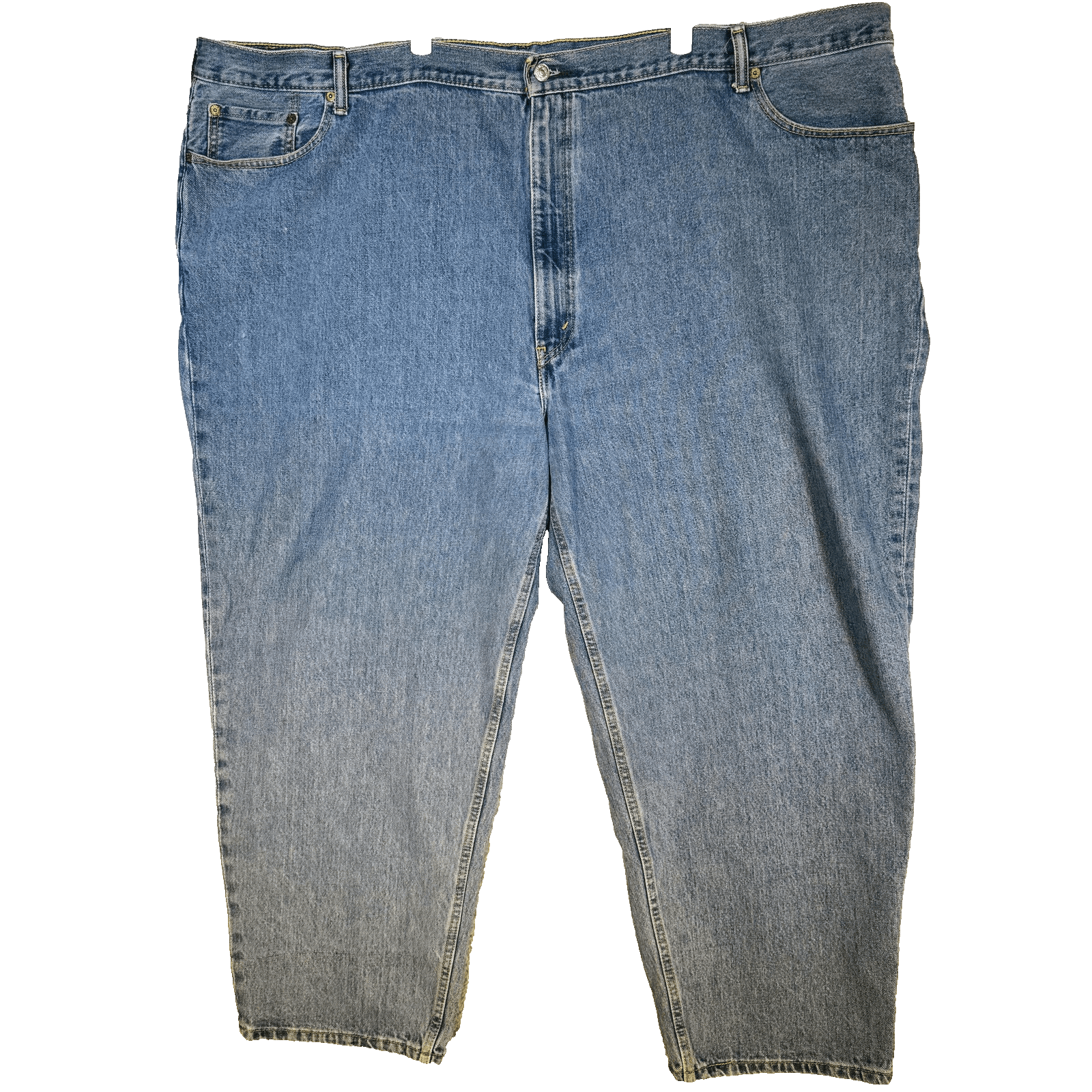 Levis 560 Jeans Mens 56x30 Blue Light Wash Relaxed Tapered Denim Zip Fly - Thumbnail 5