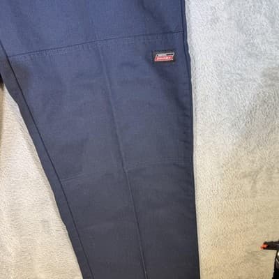 Dickies Pants Mens 38x32 Navy Double Knee Carpenter Workwear Straight Leg - Thumbnail 2