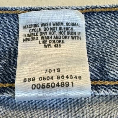 Levis 550 Jeans Mens 33x30 Relaxed Fit Tapered Leg Denim Vintage Style - Thumbnail 7